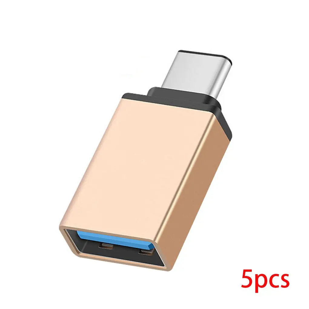 Worallymy 5 шт./компл. Тип с разъемами типа C и USB 3,0 Алюминий сплав переходник, конвертер для OTG Мышь флэш-накопитель USB клавиатура