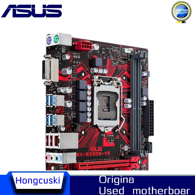 para Asus Ex-b250m-v3 Desktop Placa-mãe Soquete Lga 1151 Ddr4 B250 Sata3 Usb3.0 Placa-mãe - Imagem 3