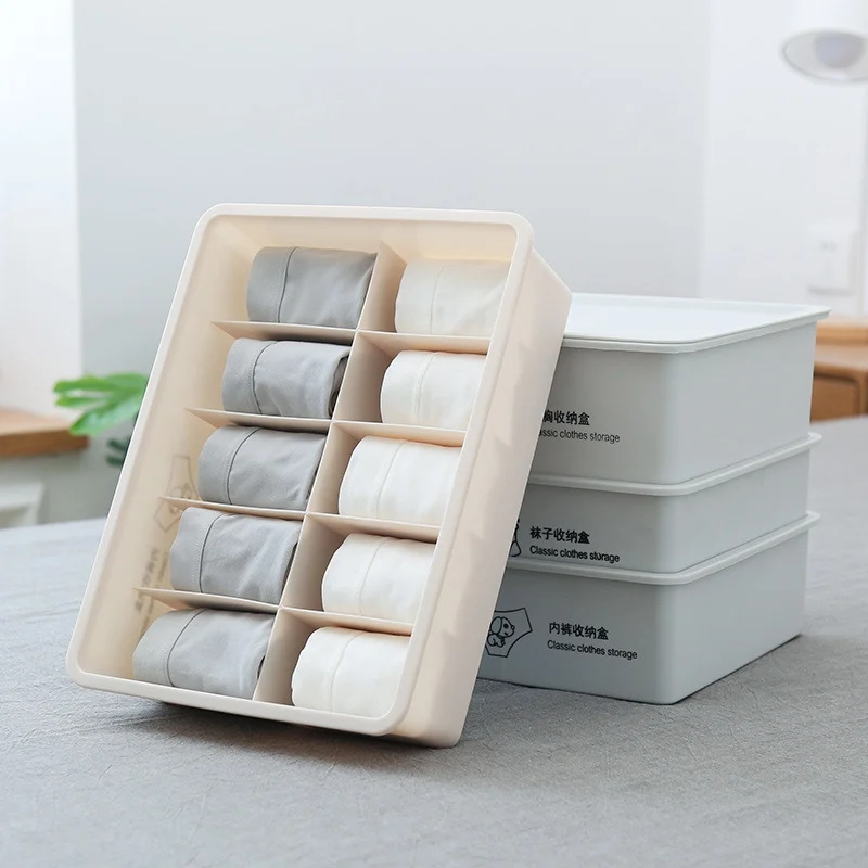

Storage Boxes Underwear Divider Drawer Lidded Closet Organizer Ropa Interior Organizador for Ties Socks Shorts Bra Organizador