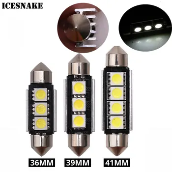 

10pcs Festoon Led 36mm 39mm 41mm c5w 3 smd 5050 Led Can Bus Car Canbus Interior Dome Light Festoon Reading Lamp Error Free