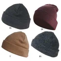 Для мужчин и женщин металлический цветной вязаный Череп шапочка шляпа на зиму осень уличная ветрозащитная Ушная теплая Повседневная