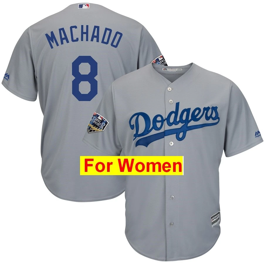 Синий Женщины Джерси#8 Manny 27 Matt Kemp 74 Jansen 13 Max Muncy 66 Yasiel Puig 01 World - Цвет: Синий