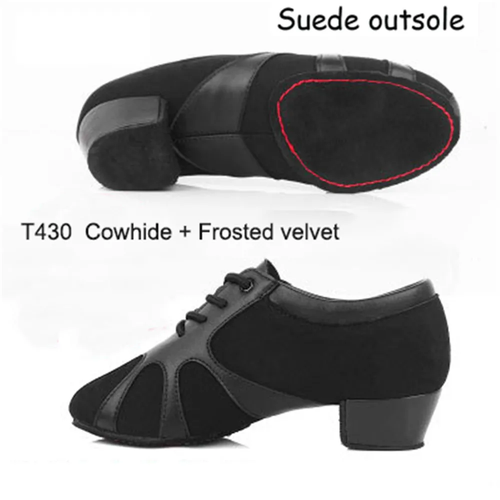 Professional Mens Boys Latin Dance Shoes Kids Ballroom Dance Shoes Tango Salsa Dance Shoes Suede Rubber Outsole DS034 5