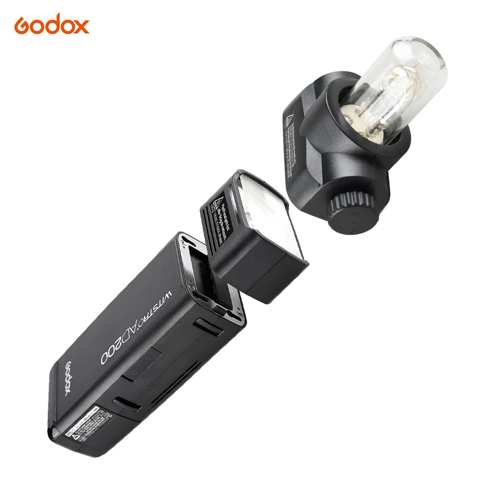 Godox AD200 карманная вспышка портативная мини ttl Speedlite с 2 световыми головками GN52 GN60 Speedlight для камер Nikon Sony Canon EOS