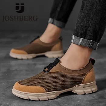 

JOSHBERG Best Quality Breathable Minimalist Design Men's Shoes Comfort Men Trainers Popular Mens Casual Shoes Schoenen Mannen