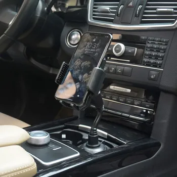 

Cup Phone Holder For Car Universal Adjustable Gooseneck Portable Cup Holder Car Mount car phone Bracket Accessories