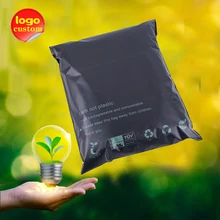 

Completely Degradable Bio Based Mailing Bag Compost Postal Bag ECO Plant Starch Self Adhesive Bag Clothing Express Bag Logo