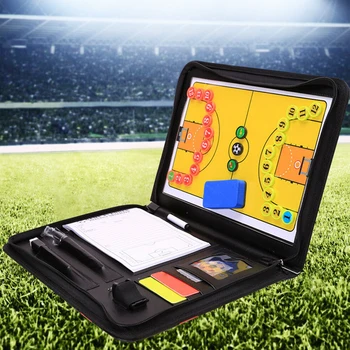 

Foldable PU Leather Football Tactical Board Training Coaching Kit Professional Soccer Volleyball Sports Handball Tactical Board