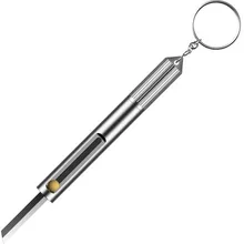 Брелок для ключей из алюминиевого сплава мини-точилка для ножа многофункциональный мини карманный нож открытый портативный снос Нож EDC