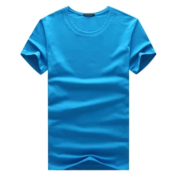 

10115-Men's short-sleeved t-shirt men's summer solid color loose half-sleeved compassionate cotton round neck simple top