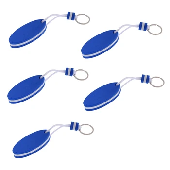

5x Marine Outboard Floating Keyring Sailing Kayak Fishing- Surfboard Blue