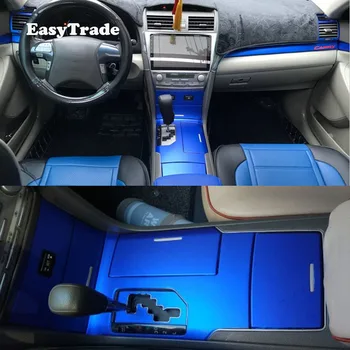 

For Toyota Camry 2007 Accessories Car Sticker Carbon Fiber Colour Pattern Interior Sticker Set Decal Trim Accessories 2006-2011