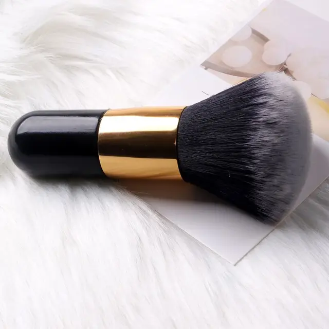 TSZS Popular Round Small Flower Brush Nail Paint Gel Dust Cleaning Brushes Make Up Brush Nail Art Manicure Tool NT-386-BLACK