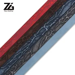 ZG 1,2 м 8 мм на плоской подошве кожаные шнуры для персонального использования резные цветы подходит 8 мм Ювелирные изделия для создания