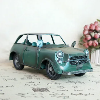 

Modern Metal Car Model Desk Car Figurines Photograph Props Vintage Home Decoration Accessories Child Toys Birthday Gifts