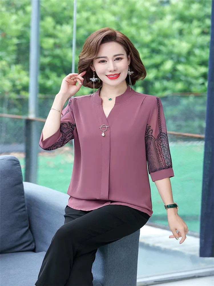 maroon chiffon blouse