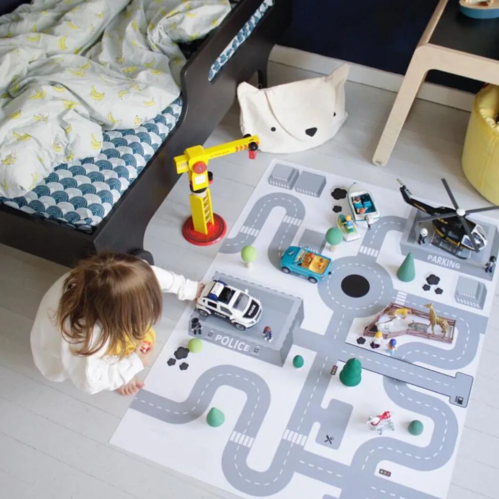 Игровой ковер для детей, коврик для ползания, мягкое одеяло, игровой ковер для детей, противоскользящий детский коврик для сна, домашний декор, HM0025