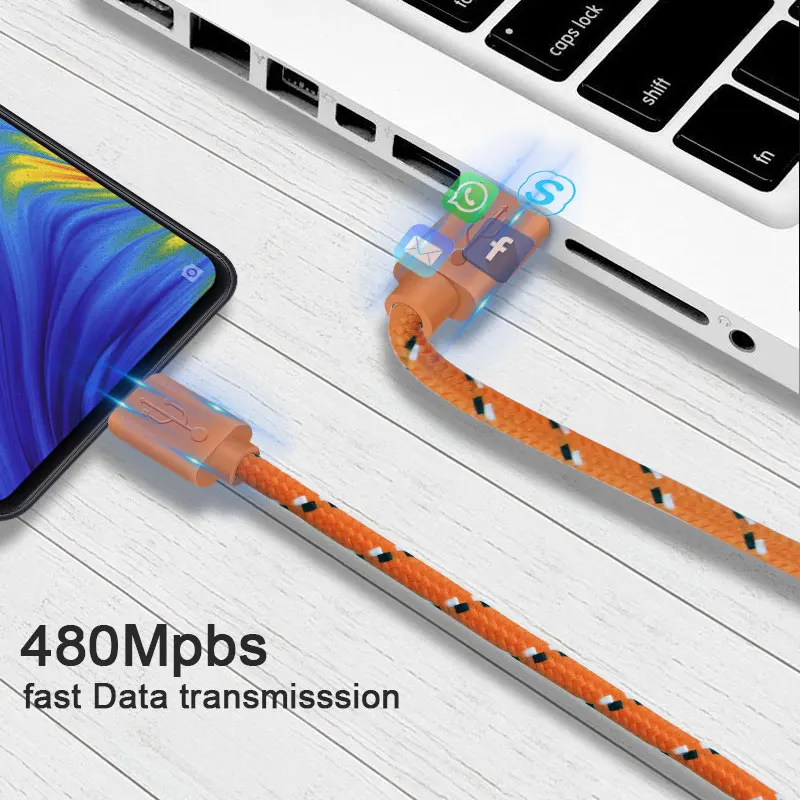 Нейлоновый Плетеный Micro USB кабель 1 м/2 м/3 м для синхронизации данных и зарядки Samsung