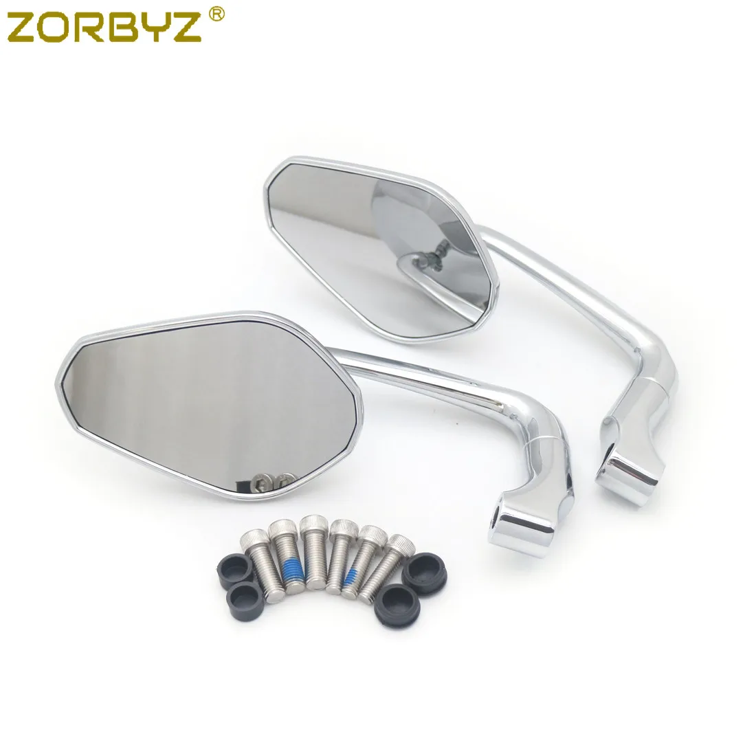 ZORBYZ мотоцикл хром l-бар боковое зеркало заднего вида для Honda GN125 CG125 кафе гонщик на заказ