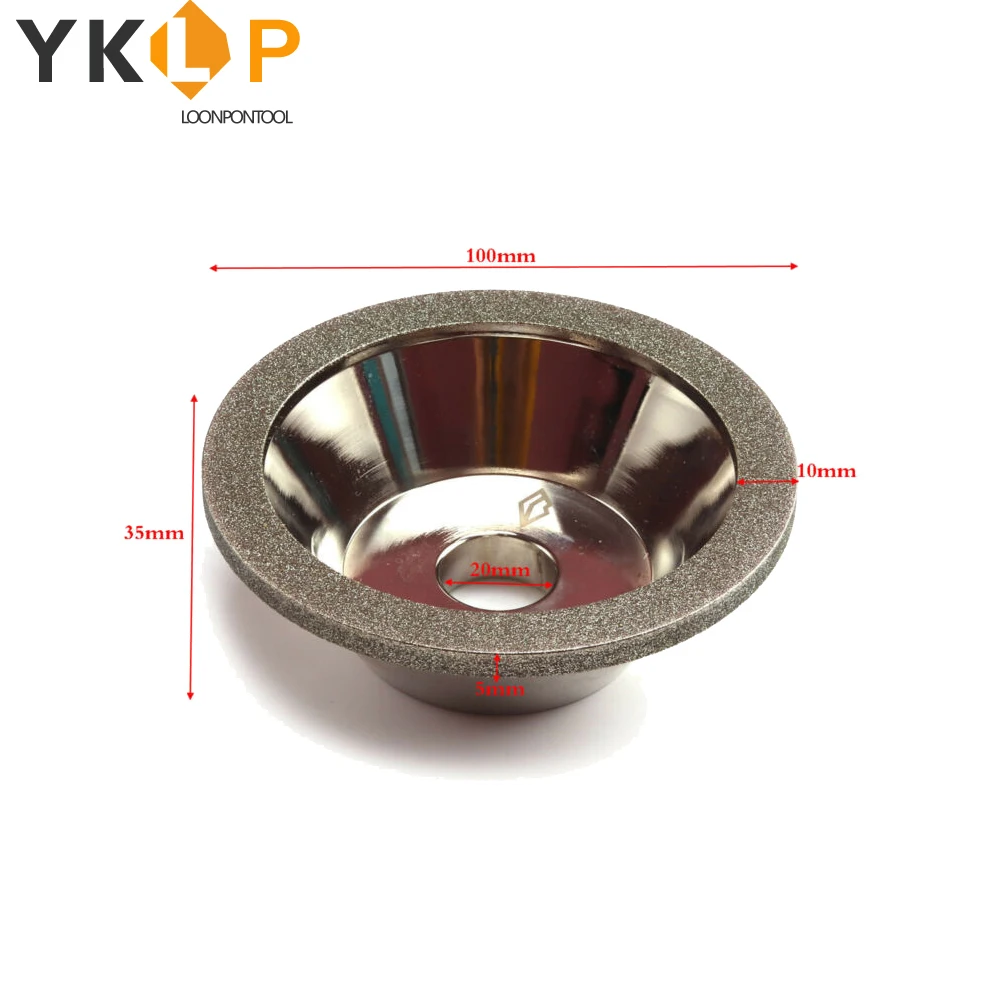 100mm diamond grinding wheel abrasive cup for carbide metal grinder 4/5" bore 100-600#