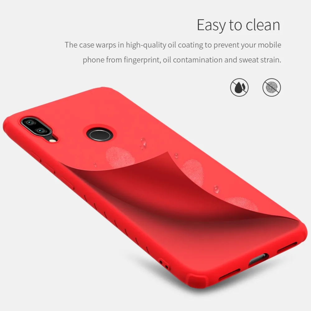 NILLKIN прорезиненный ТПУ чехол для Xiaomi Redmi Note 7 силиконовый Гладкий защитный чехол для Redmi Note 7 pro Чехол