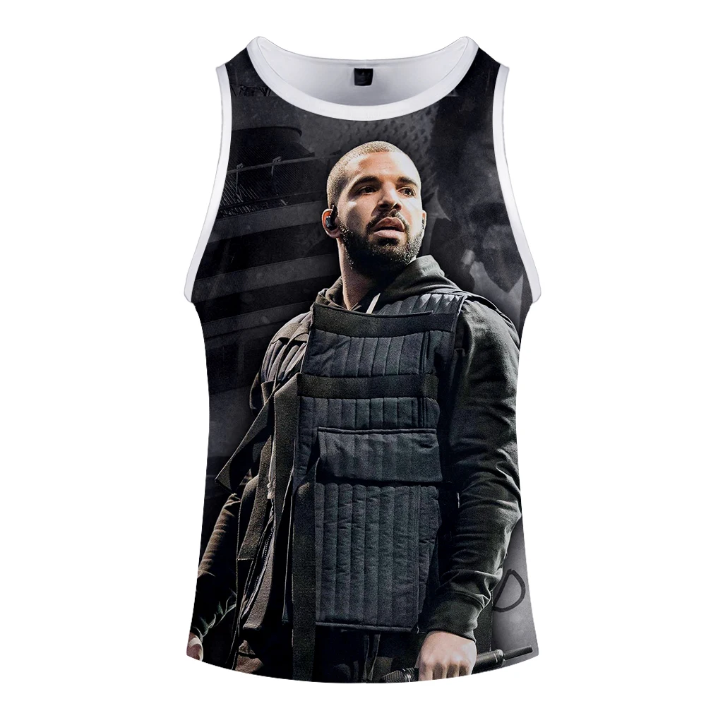 Новинка,, топы с 3D принтом DRAKE, женские, мужские, летние, крутые, без рукавов, жилет,,, Повседневная Уличная одежда