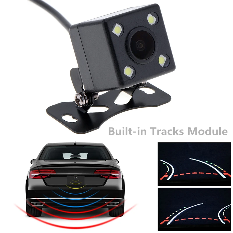 

170 Degree 4 LED Night Vision Car Rear View Camera HD Video Waterproof Auto Parking Monitor Backup Reversing Cameras