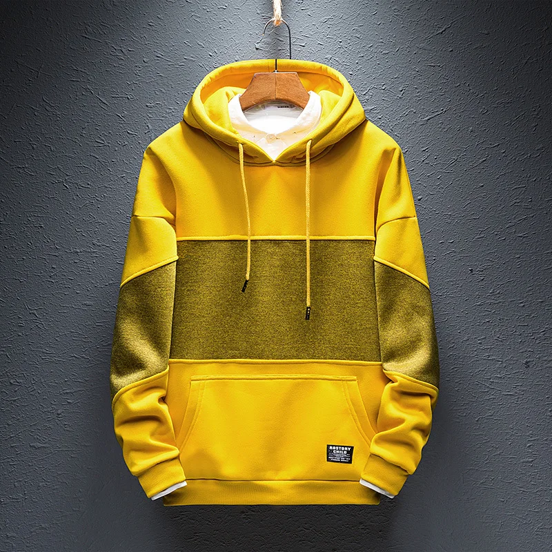 

Zogaa Men's Hip Hop Hoodie Sweatshirt Mens Color Block Patchwork Hoodies Streetwear Casual Pullovers Oversized Autumn 2019 New