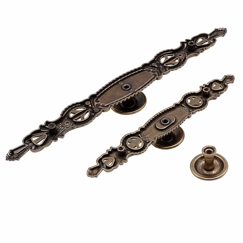 Antique Bronze Kitchen Cabinet Drawer Knobs And Handles Dresser Cupboard Wardrobe Furniture Pulls Handle Wooden Box Jewelry QVWN furniture handles,kitchen door handles