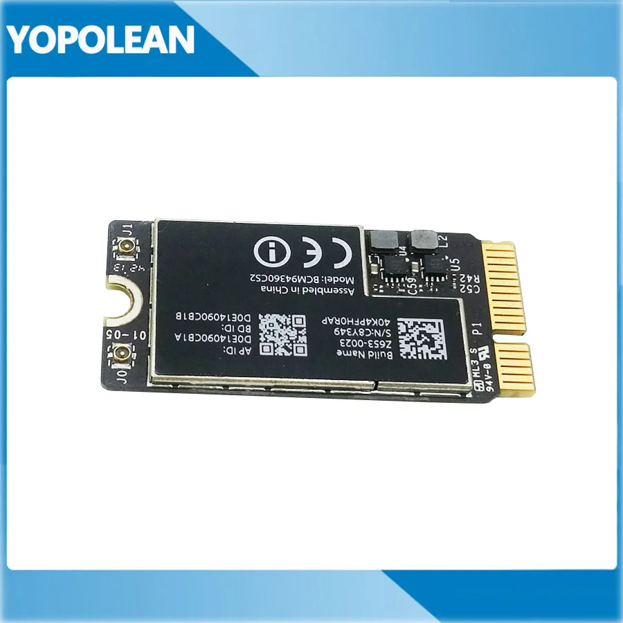 Оригинальная сетевая карта Wi Fi Bluetooth BCM94360CS2 для MacBook Air 11 &quot13&quot A1465 A1466 Mid 2013 2014