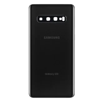 

Replacement Back Glass Cover Back Door w/Installed Camera Lens and Frame,Custom Removal Tool & Adhesive for S10 + Plus