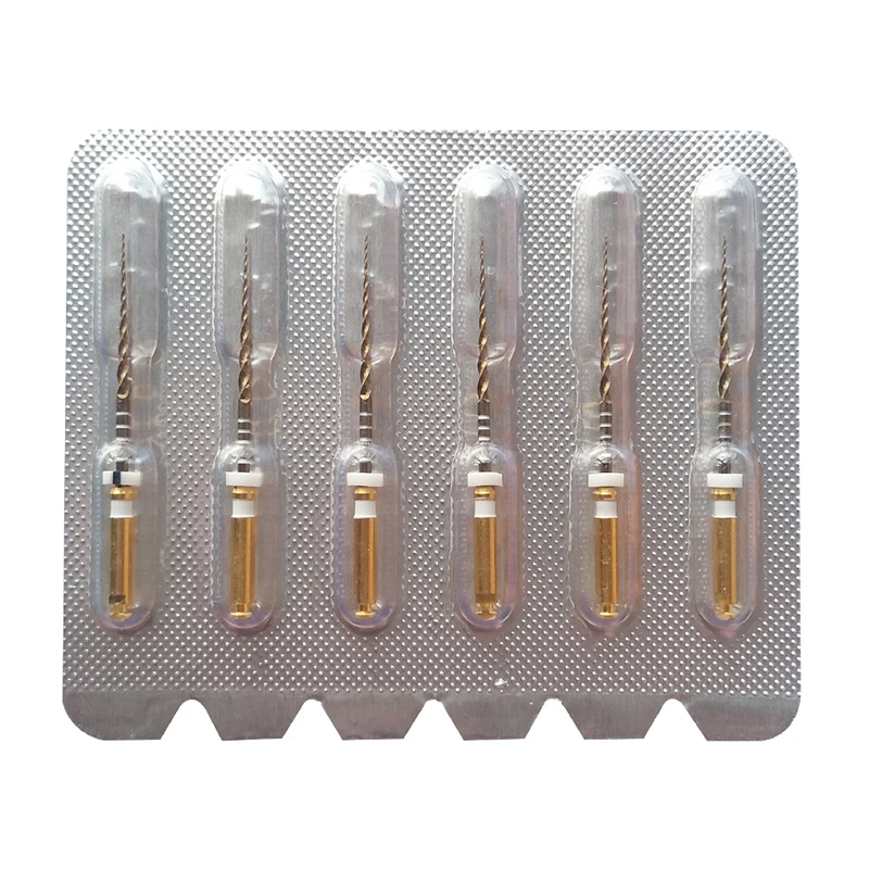 25 мм стоматологические NITI Endo файлы Pro золотые SX F3 для использования двигателя F2
