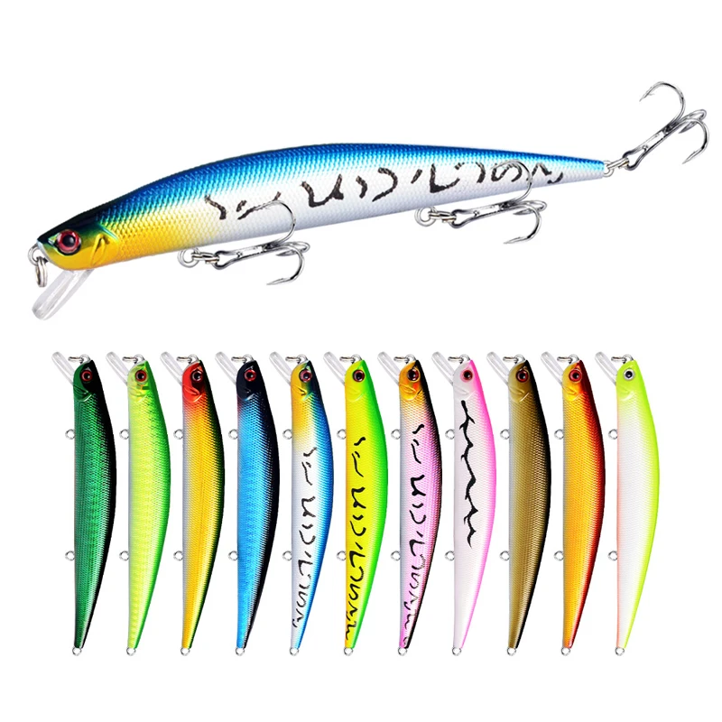 12.5cm 12g Hot Model Fishing Lures Hard Bait 21color for Choose Minnow Quality Professional Minnow Depth0-1.5m