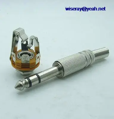 

DHL/EMS Samples DHL/EMS 20*5 sets Stereo Audio 6.35mm plug Female socket Panel Mounting for headphones Mic-A8