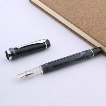 

new Twist fashion pen agate black plastic EF GIFT Fountain Pen