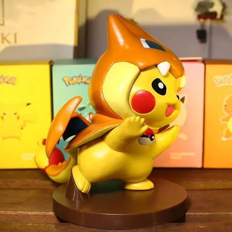 Pokemon Figuren Anime Figur Pikachu Cos Charmander Mantel