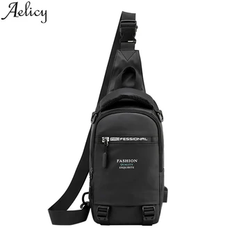 

Aelicy Men Bag Multicolor Usb Charging Messenger Chest Bag Clutch Nylon Handbag Cross Body Travel Bag Fashion New High Quality