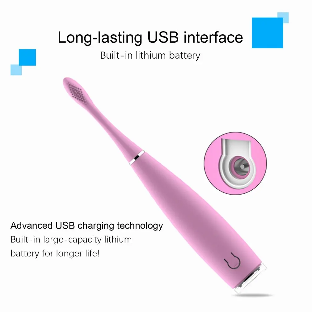 Electric Silicone Toothbrush Rechargeable Electric Toothbrush Sonic Vibration Tooth Cleaning Artifact Kemei Adults Acoustic Wave Electric Silicone Toothbrush Rechargeable Electric Toothbrush Sonic Vibration Tooth Cleaning Artifact Kemei Adults Acoustic Wave