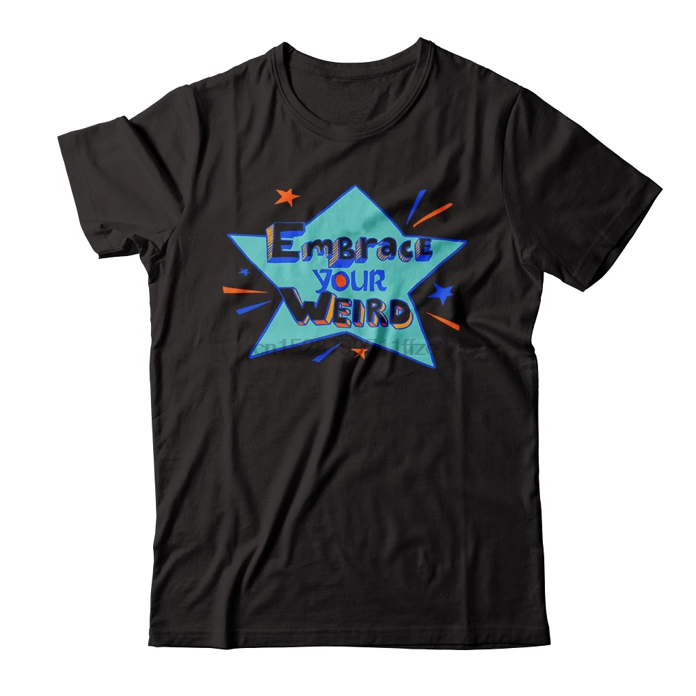 Летняя забавная футболка с принтом для мужчин и женщин Felicia Day Embrace Your Weird Tee |
