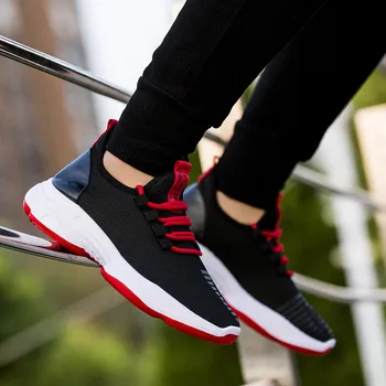 

2020 New Lightweight Comfortable Breathable Walking Sneakers Zapatillas Mesh Men's Sneakers Casual Shoes Lace-Up Mens Shoes