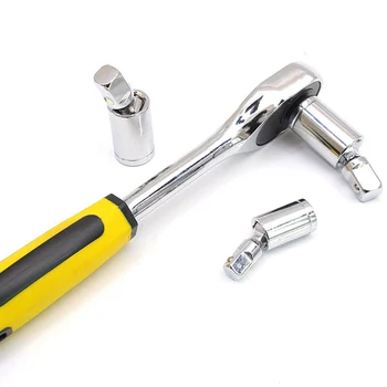 

Newest 3 Pcs Universal Joint Socket Kit Swivel Hand Tools U-Joint Drive Set Socket Wrench Joints