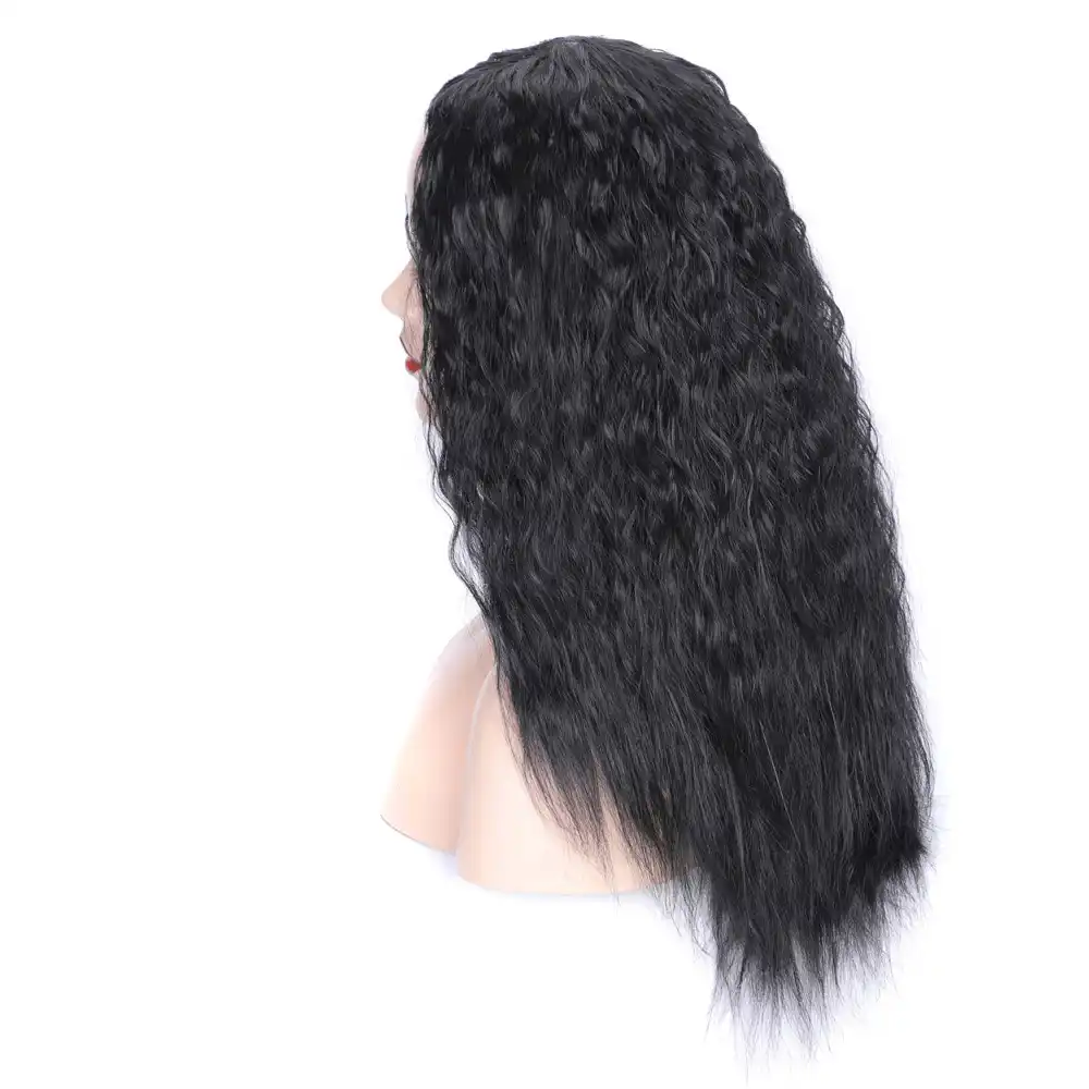 Lihui Dlinnye Vyushiesya Volosy Vysokaya Temperatura Volos Parik Afro Amerikanskaya Pricheska Sinteticheskie Volosy Pariki Dlya Zhenshin Chernyj Naturalnyj Aliexpress
