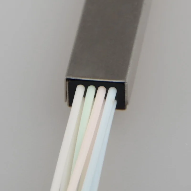 50PCS fiber optic PLC splitter 1x8 0.9mm G657A1 Without Connector optional
