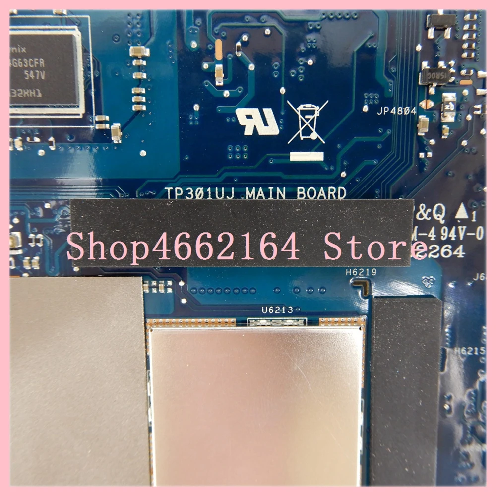  TP301UJ 4GB RAM I5-6200 CPU TP301UJ Laptop Motherboard For Asus TP301UJ TP301U Notebook Mainboard T
