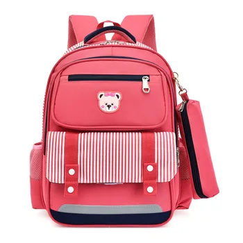 

Fashion Cartoon Elementary Schoolbag Boy Girl Student Backpack Waterproof Ridge Protection Burden-reducing Children's School Bag