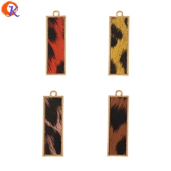 

Cordial Design 80Pcs 10*32MM Jewelry Accessories/Hand Made/Rectangle Shape/Leopard Print Effect/DIY/Charms/Earrings Findings