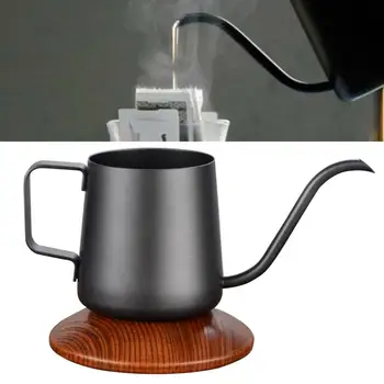 

Fashion 250ml Stainless Steel Long Spout Coffee Drip Pot With Hanging Ear Hand Blunt Pour Over Gooseneck Tea Kettle Mug Jug