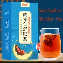 Sac Triangle de thé de bonne nuit, noyau de Jujube aigre de lys de Shumian une boîte de 100g 20 paquets