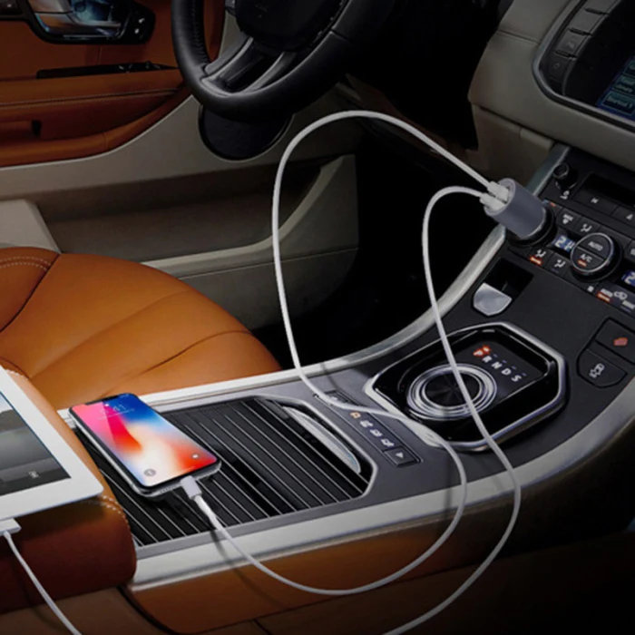 Горячая быстрая, USB Автомобильное зарядное устройство с быстрой зарядкой прикуривателя