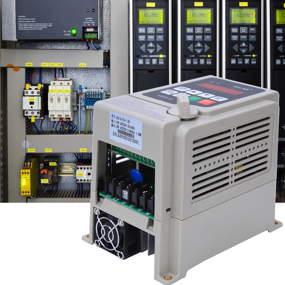 AC 220V частотный инвертор VFD однофазный вход 3 фазный выходной преобразователь